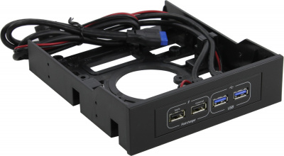 Планка в корпус 5.25" USB ПК GameMax FC01-U3 <USB2.0*2 Charge only, USB3.0*2, HDD/SSD slot>