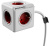 Разветвитель Allocacoc PowerCube Extended с кабелем 1.5М RED 1.5mm2 <EU розетка, 3680W, 16A/250V>