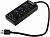 USB Хаб ORICO W9PH4-U3-V1-BK-BP <USB3.0x4, Cable 30cm, ON/OFF кнопка, 110*46*24mm, BLACK>