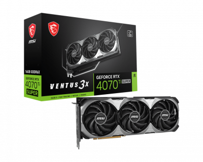 Видеокарта MSI GeForce RTX 4070 Ti Super VENTUS 3X