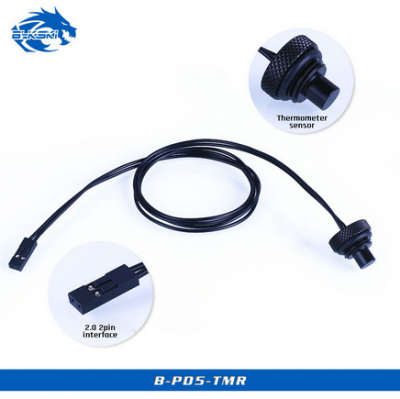 Датчик температуры стоп-сигнала Bykski B-PD5-TMR <2-штекерн., Фитинг встроенный>