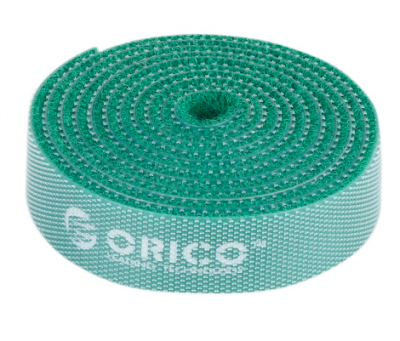 Фиксатор кабеля ORICO CBT-1S-GR <1M-стрипы на липучках, 0,6, GREEN>V3