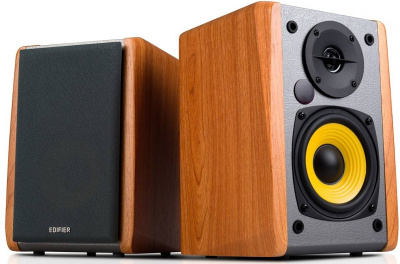 Акустическая система Bluetooth Edifier R1010BT Brown <2.0, RMS 24Вт, 65Гц-17кГц>