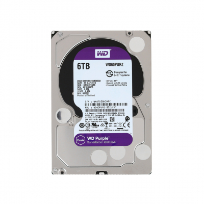 Жесткий диск HDD 6Tb Western Digital Purple, SATA-III, 3,5 IntelliPower 64MB (WD60PURZ) Жесткий диск HDD 6Tb Western Digital Purple, SATA-III, 3,5 IntelliPower 64MB (WD60PURZ)