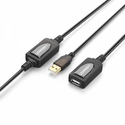 Удлинительный кабель USB Ugreen US121 10324 <USB 2.0, 20М>
