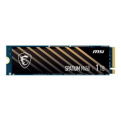 Твердотельный накопитель 1000Gb SSD MSI SPATIUM M450 M.2 PCIe NVMe R3600Mb/s W3000MB/s SPATIUM M450