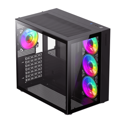 Корпус ПК без БП GameMax Infinity Black <ATX>