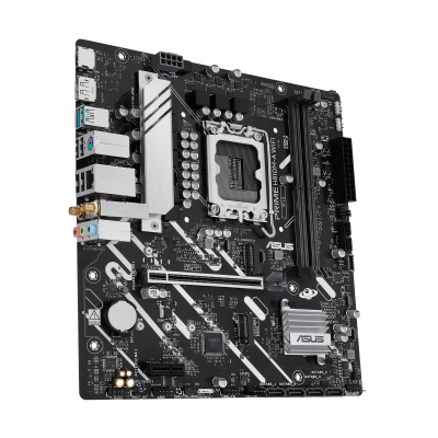 Материнская плата ASUS PRIME H810M-A WIFI, LGA1851 H810 2xDDR5 4xSATA 2xM.2 HDMI DP USB-C mATX