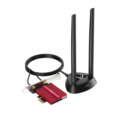 Сетевой адаптер беспроводной PCIe CUDY WE4000 <AX5400 Wi-Fi 6E PCI Express Adapter>