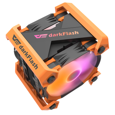 Вентилятор DarkFlash Ellsworth S2X <RGB,Intel 1200/115x/775, AMD AM4/AM3+/AM2/FM1/2, TDP200W>