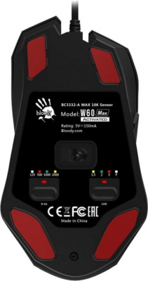 Мышь игровая Bloody W60-Max Black