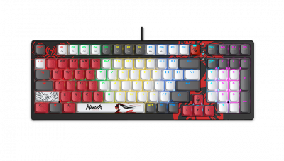 Клавиатура игровая Bloody S98-Naraka <USB, механическая, 1,8м>