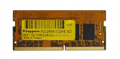 Оперативная память SODIMM DDR4 PC-21300 (2666 MHz)  8Gb Zeppelin (память для ноутбуков) <1Gx8>
