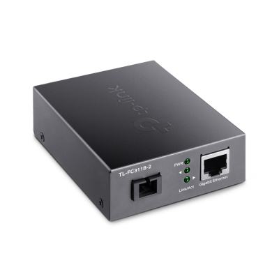 Оптический медиаконвертер GbE WDM TP-LINK TL-FC311B-2 <100/1000M, 1310/1550nm, BiDi, 2км, SC>