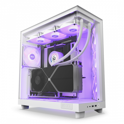 Корпус NZXT H6 Flow RGB белый