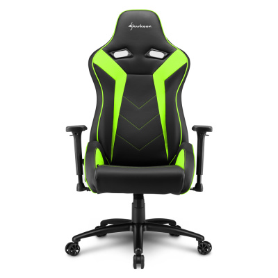 Игровое кресло Sharkoon Elbrus 3 Black/Green <Cинтетическая кожа, Газлифт 4, подлокотник 3D> Игровое кресло Sharkoon Elbrus 3 Black/Green <Cинтетическая кожа, Газлифт 4, подлокотник 3D>