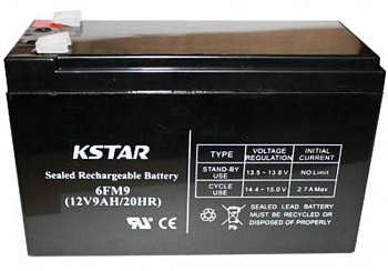 Аккумуляторные батареи для ИБП Kstar 6-FM-9 <12В, 9 Ач, 151*65*94mm ,2.35kg>