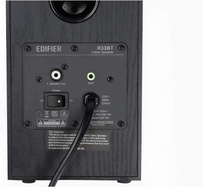 Акустическая система Bluetooth Edifier R33BT Black <2.0, RMS 10Вт, 70Гц-20кГц, BT, AUX>