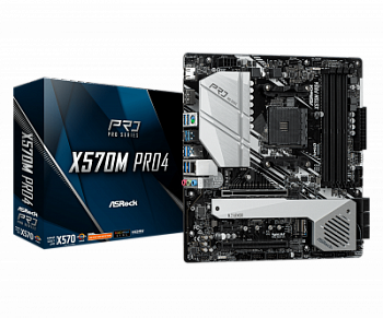 Материнская плата AM4 ASRock X570M PRO4