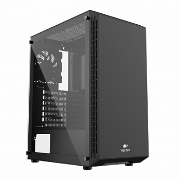 Корпус Wintek Intelligent 802-B TG, ATX/Micro ATX, USB 2*3.0/1*2.0, HD-Audio+Mic, 0,5 mm, 1*12cm