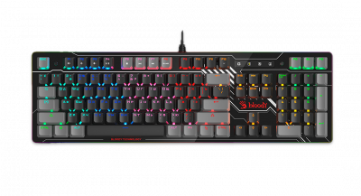 Клавиатура игровая Bloody B808N <FRGB-LED, USB, мех клавиатура переключателями>