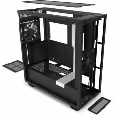 Корпус NZXT H7 черный/белый Корпус NZXT H7 черный/белый