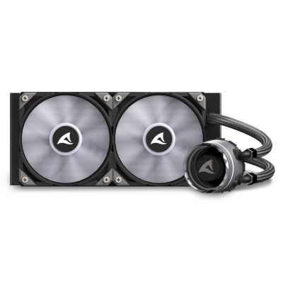 Жидкостная система охлаждения Sharkoon S80 RGB <S-1700/1200/115x/20xx, AM5/4/3, FAN120>
