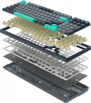 Клавиатура механическая A4tech Fstyler FS300 Panda Rock Climbing <USB>