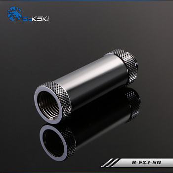 Фитинг удлинитель резьбовой Bykski B-EXJ-50 <50мм, Размер резьбы: G1/4, Silver>