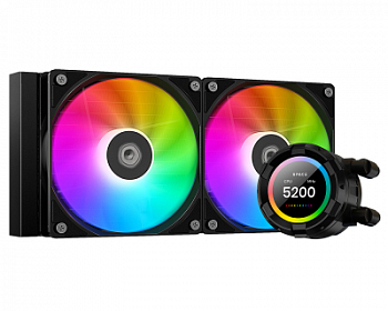 Водяное охлаждение для процессора ID COOLING SL240 XE ( lcd-экран ) black