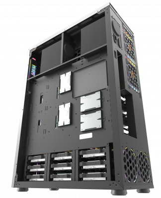 Корпус ПК без БП DarkFlash DF800 <EATX, 9x3.5, 7x2.5, 2xUSB 3.0, 2xUSB2.0, Audio, 552*271*771mm>