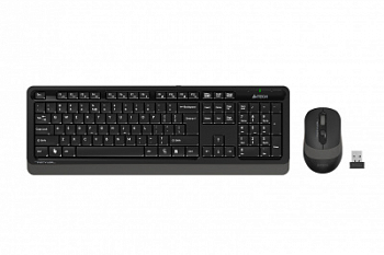 Клавиатура+мышь беспроводная A4tech Fstyler FG1010S-Grey USB