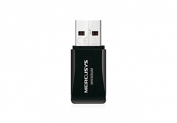 Сетевой адаптер беспроводной USB 300M Mercusys MW300UM