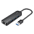 Хаб USB Vention CHNBB <3-Port USB 3.0 Hub with Gigabit Ethernet Adapter 0.15M Black>