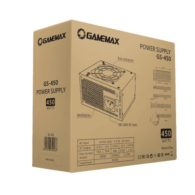 Блок питания ПК  450W GameMax GS-450 <SFX, 80+>