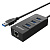 Адаптер сетевой USB3.0 ORICO HR01-U3-V1-BK-BP <USB3.0x3, Cable 30cm, RJ45, BLACK, 95*42*23mm>