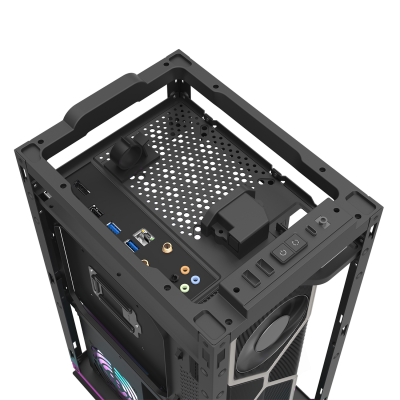 Корпус ПК без БП DarkFlash DLH21 BLACK <ITX, 1x3.5, 2xUSB 3.0, 1xType C, 238.8*175*412mm >