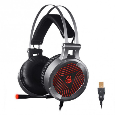 Наушники+микрофон игровые Bloody G530 <USB, 7.1, 20Hz-20kHz, 32 Om, 100dB (1KHz), 1.8m>