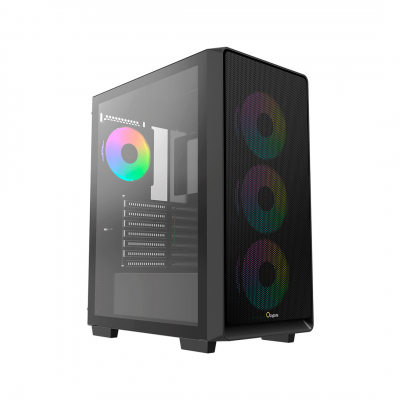 Корпус ПК без БП Ocypus Gamma C60 BK ARGB ATX/mATX/ITX 3xUSB Черный Gamma-C60-BKG400XX-GL