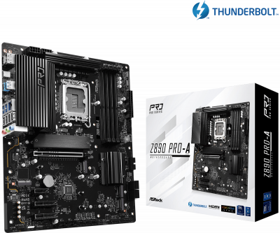 Материнская плата LGA1851 ASRock Z890 PRO-A 4xDDR5 ATX Материнская плата LGA1851 ASRock Z890 PRO-A 4xDDR5 ATX