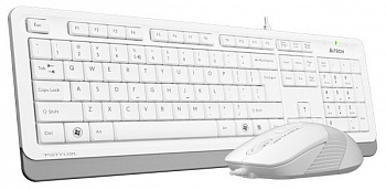 Клавиатура+мышь A4tech Fstyler F1010-WHITE Fstyler USB