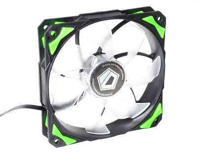 Вентилятор для корпуса ID-Cooling PL-12025-G GREEN LED Вентилятор для корпуса ID-Cooling PL-12025-G GREEN LED