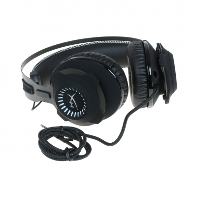 Наушники-гарнитура игровые HyperX Cloud Revolver <HX-HSCR-GM, черный-белый>