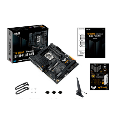 Материнская плата ASUS TUF GAMING B760-PLUS WIFI LGA1700 4xDDR5 4xSATA3 3xM.2 RAID HDMI DP ATX