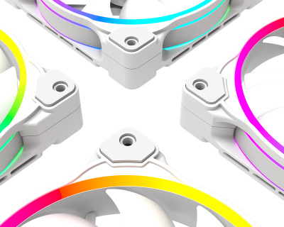 Вентилятор для корпуса ID-Cooling ZF-12025-ARGB-TRIO SNOW <120mm, 500~1600±10%RPM, 4Pin PWM>