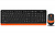 Клавиатура+мышь беспроводная A4tech Fstyler FG1010-ORANGE USB