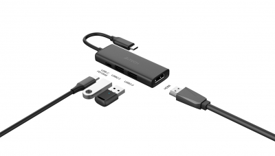 Адаптер A4tech DST-40C <100W, 1 x USB-C PD, 1 x USB 3.0, 1 x USB 2.0, x 4K HDMI@30Hz>