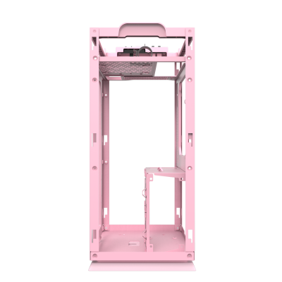 Корпус ПК без БП DarkFlash DLH21 PINK <ITX, 1x3.5, 2xUSB 3.0, 1xType C, 238.8*175*412mm >