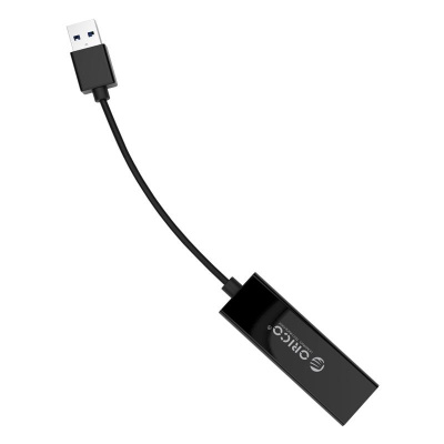Адаптер сетевой USB ORICO UTJ-U2-BK-BP <100Mb/s, RJ45, Cable 10cm, USB2.0, BLACK>