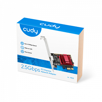 Сетевой адаптер PCI-E CUDY PE25 <2.5G PCI Express Adapter>